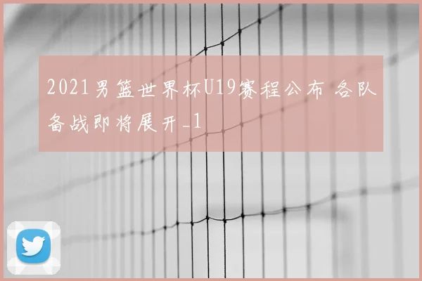 2021男篮世界杯U19赛程公布 各队备战即将展开_1